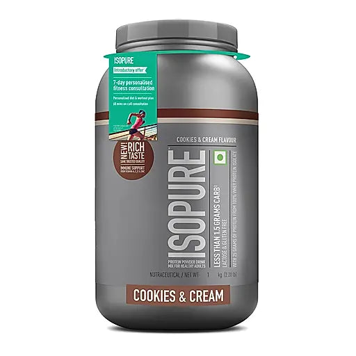 Isopure Whey Protein Isolate Powder with Vitamins for Immune Support