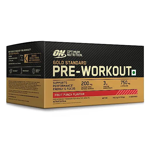 Optimum Nutrition (ON) Gold Standard Pre-Workout- 142.5g/15 single serve packs